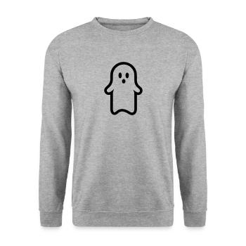 Ghost - Unisex Sweatshirt - salt & pepper - Front - Alina (178cm) & Michal (187cm)