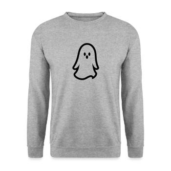 Ghost - Unisex Sweatshirt - salt & pepper - Front - Alina (178cm) & Michal (187cm)
