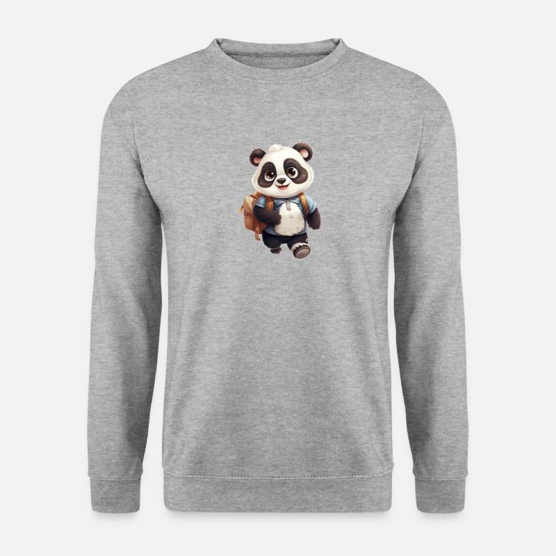 Panda Moritz - Unisex Sweatshirt - salt & pepper