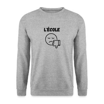 Best sport - Sweat-shirt Unisexe - gris chiné - Devant - Alina (178cm) & Michal (187cm)
