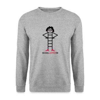 Directrice - Sweat-shirt Unisexe - gris chiné - Devant - Alina (178cm) & Michal (187cm)