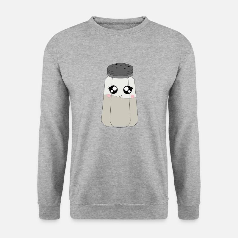 Pfefferstreuer - Unisex Pullover - Weißgrau meliert