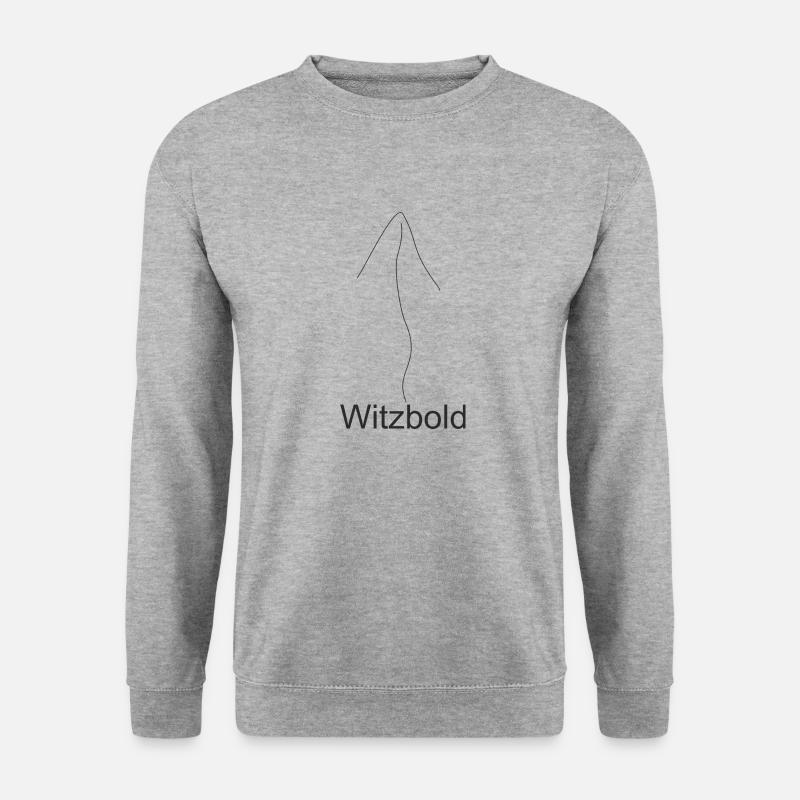 Witzbold - Unisex Pullover - Weißgrau meliert