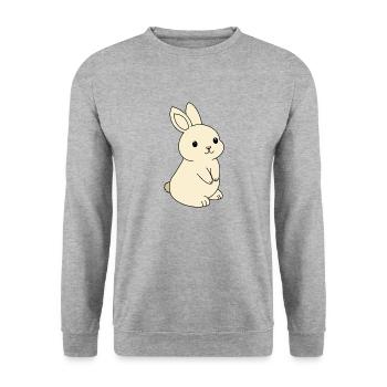 Lièvre - Sweat-shirt Unisexe - gris chiné - Devant - Alina (178cm) & Michal (187cm)