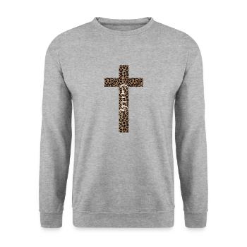 Foi - Sweat-shirt Unisexe - gris chiné - Devant - Alina (178cm) & Michal (187cm)