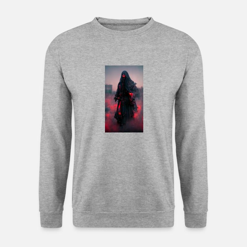 Red Grim reaper - Unisex Sweatshirt - salt & pepper