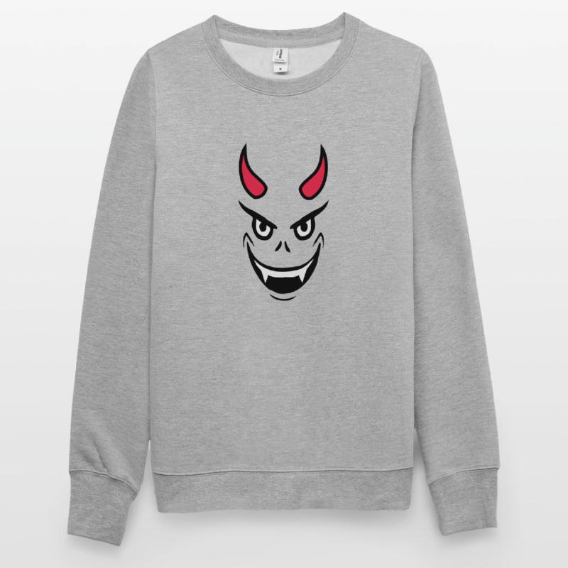 Evil Devil Face Design Unisex Sweatshirt