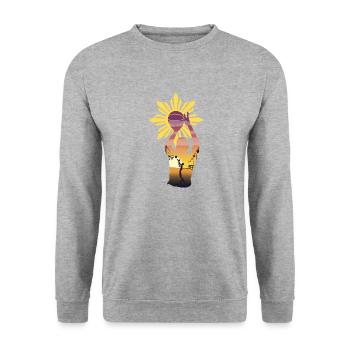 Philippines Filipino Flag Basketball I Gift - Unisex Sweatshirt - salt & pepper - Front - Alina (178cm) & Michal (187cm)
