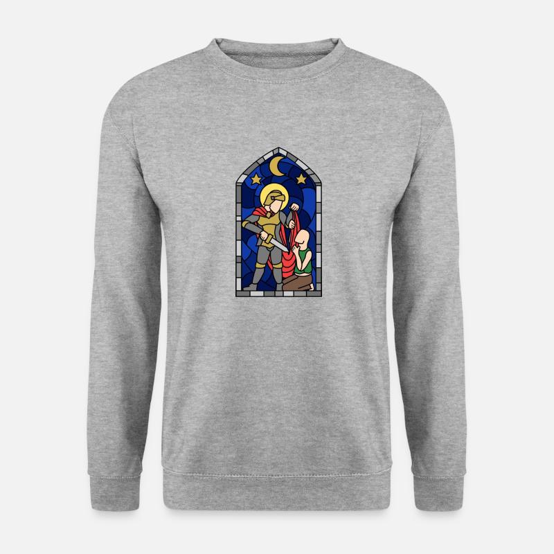 Sankt Martin - Unisex Pullover - Weißgrau meliert