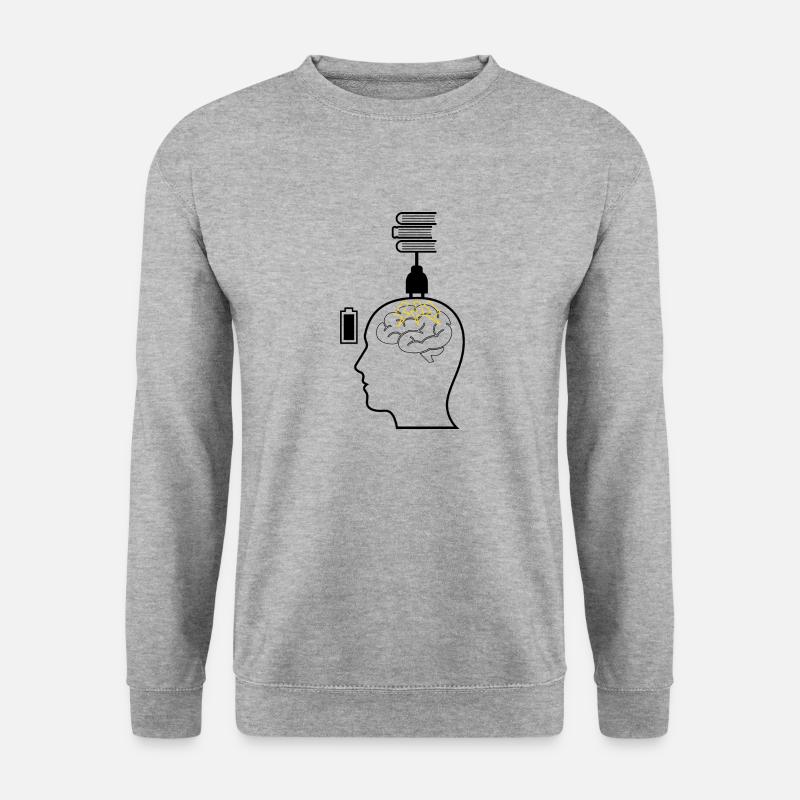 Brain Charging - Unisex Sweatshirt - salt & pepper