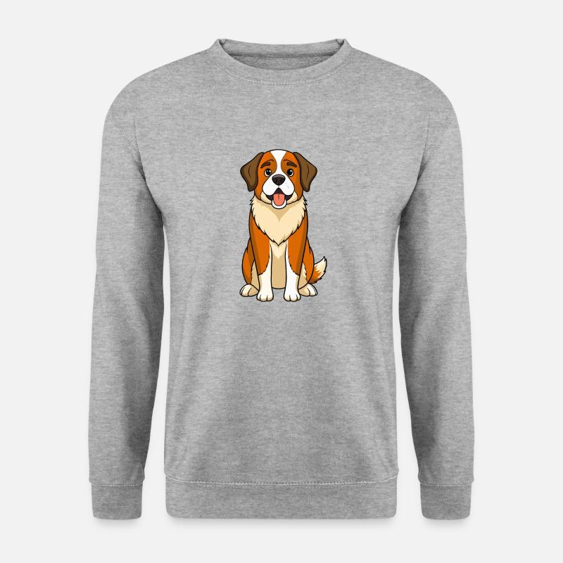 Expression douce Saint Bernard - Sweat-shirt Unisexe - gris chiné