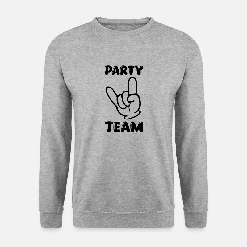 Rock Hand Party Team - Unisex Sweatshirt - salt & pepper
