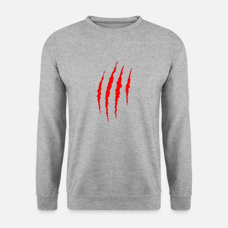 Kratzer - Unisex Pullover - Weißgrau meliert