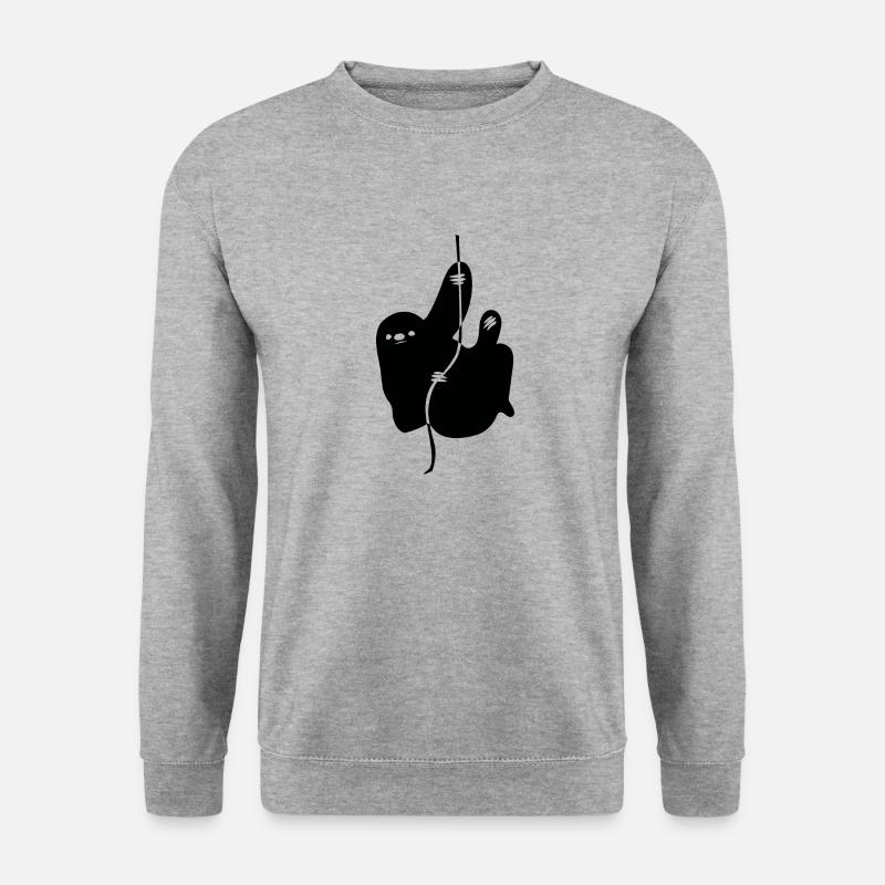 HANG II - Unisex Pullover - Weißgrau meliert