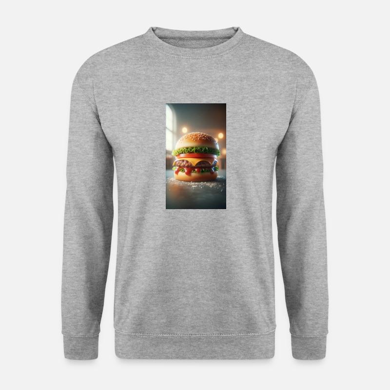 Hamburger - Unisex Pullover - Weißgrau meliert