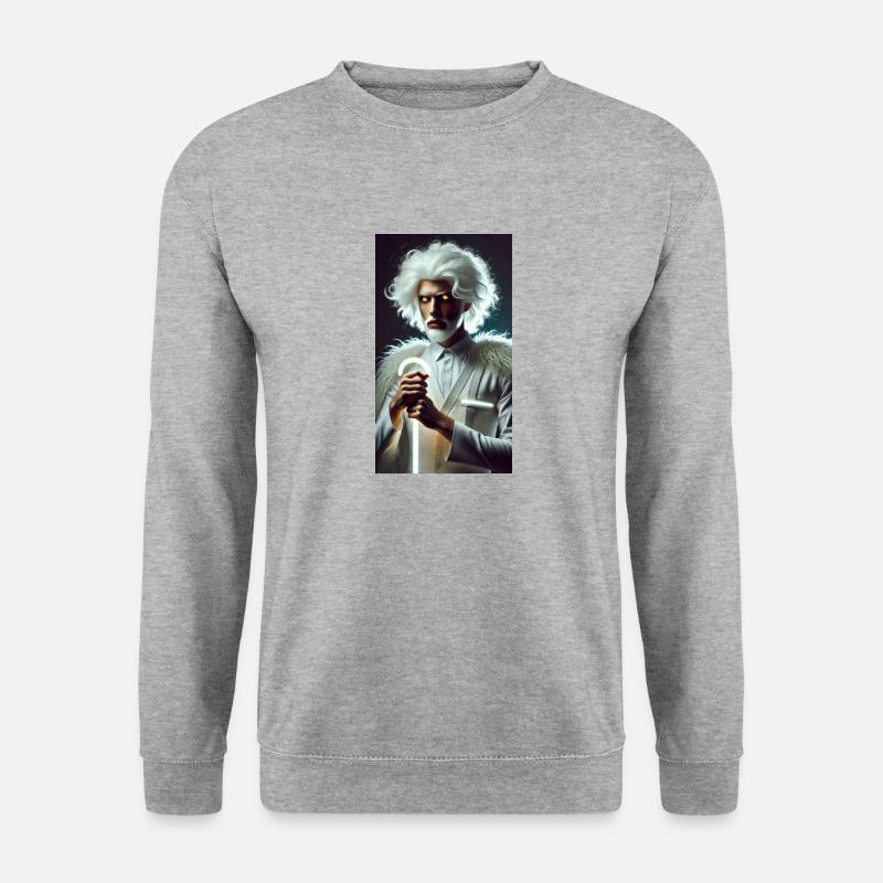 Engel - Unisex Pullover - Weißgrau meliert