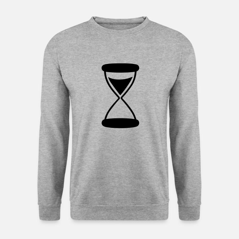 Stundenglas - Unisex Pullover - Weißgrau meliert
