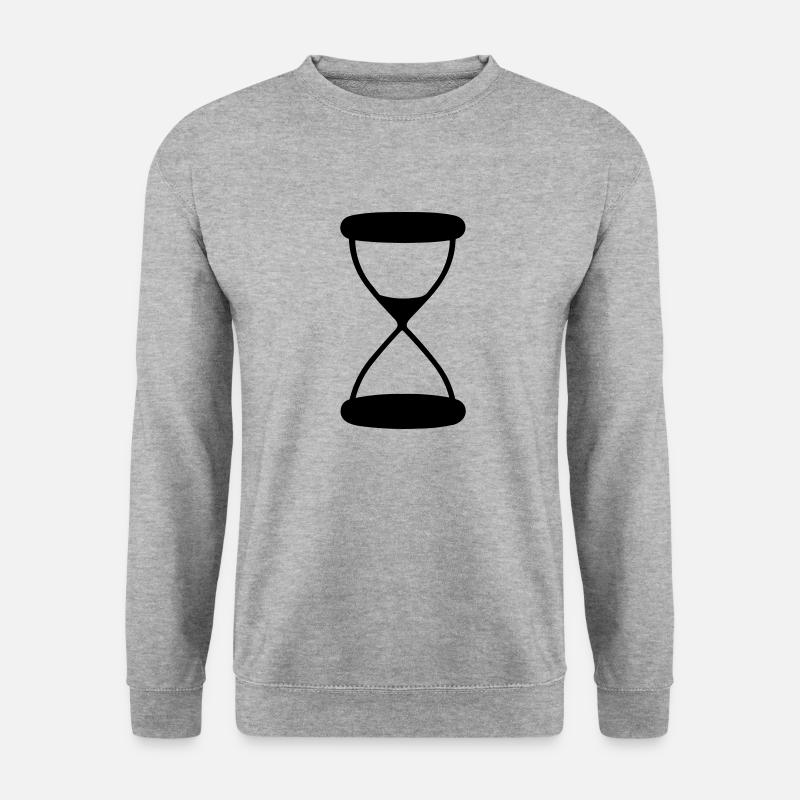 Stundenglas - Unisex Pullover - Weißgrau meliert