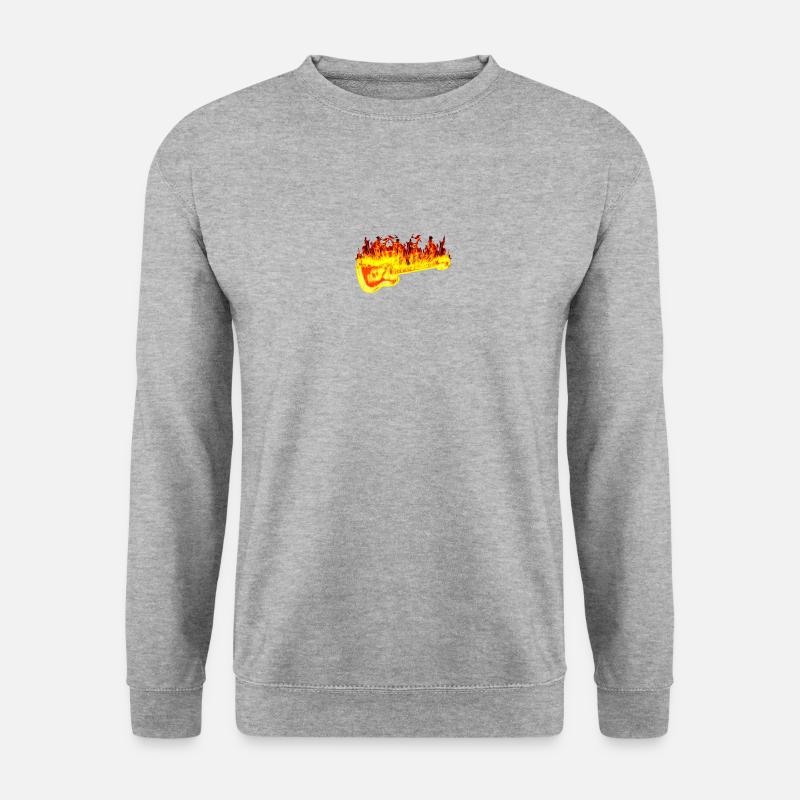 Fire guitar - Unisex Sweatshirt - salt & pepper