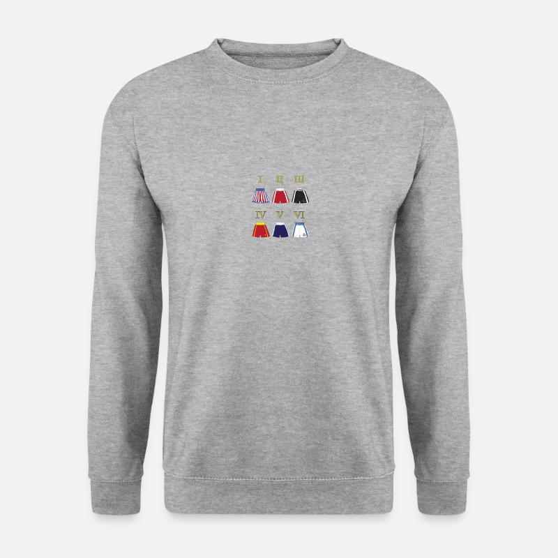 Rockys Wäsche - Unisex Pullover - Weißgrau meliert