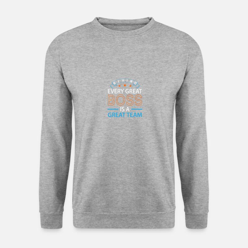 Großartiges Team - Unisex Pullover - Weißgrau meliert