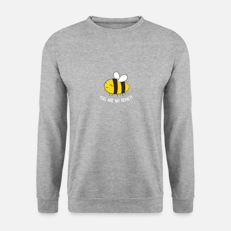 You are my honey - Unisex Pullover - Weißgrau meliert