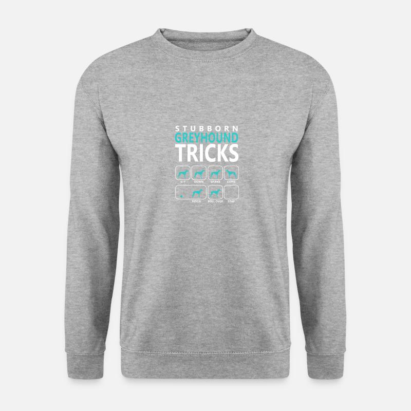 Stubborn Greyhound Tricks - Unisex Sweatshirt - salt & pepper