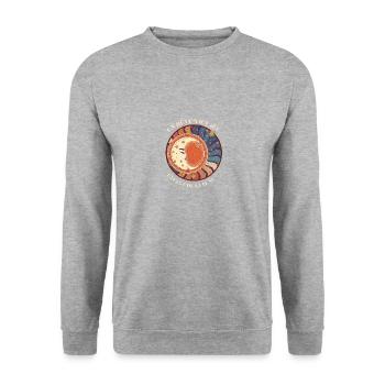 Tshirt horoscope Un rêve sauvage enfant de la lune - Sweat-shirt Unisexe - gris chiné - Devant - Alina (178cm) & Michal (187cm)