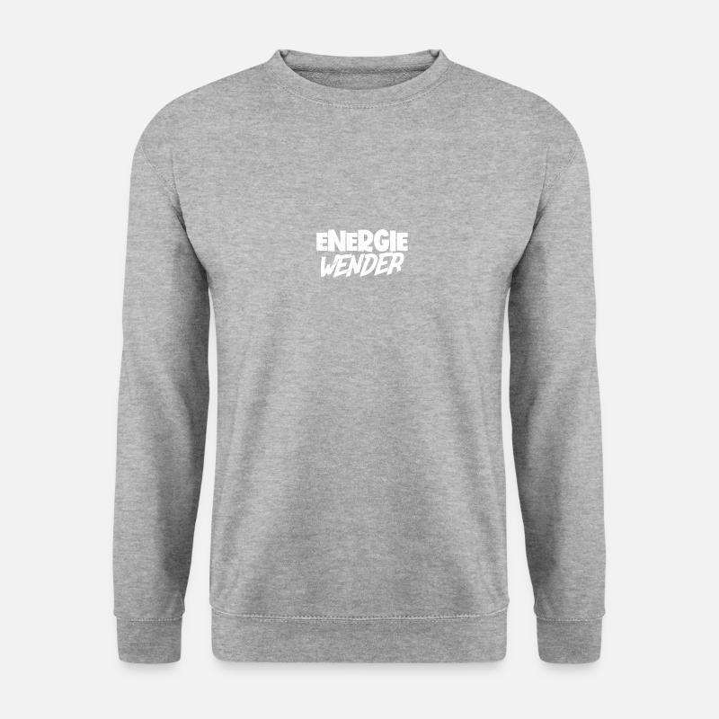 Energiewender Solarkraftwerk Shirt - Unisex Pullover - Weißgrau meliert