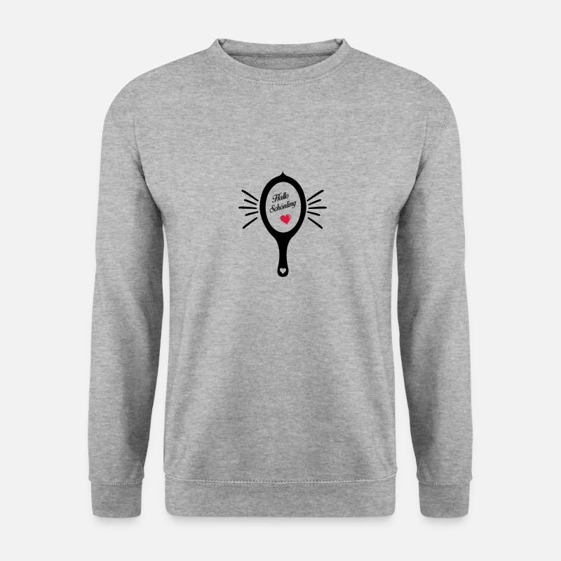 hallo schönling - Unisex Pullover - Weißgrau meliert