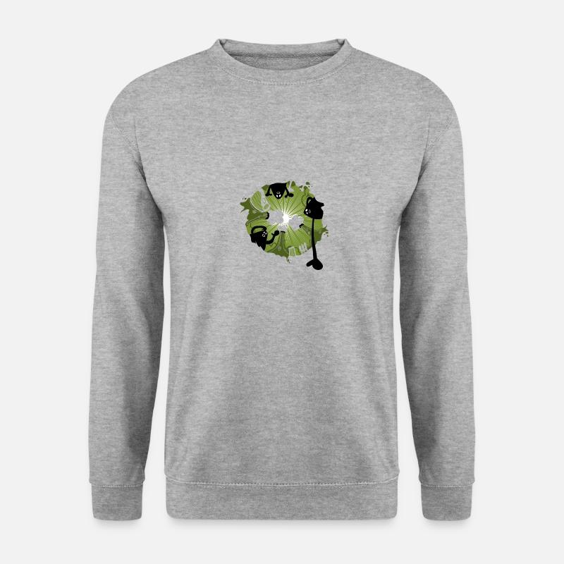 Hilfe! Aus einer anderen Welt - Unisex Pullover - Weißgrau meliert
