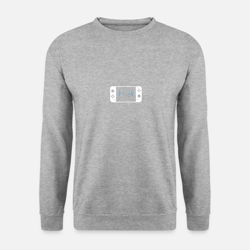 Schalter - Unisex Pullover - Weißgrau meliert