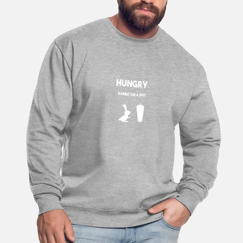 Rabbit on a spit withe Unisex Sweatshirt
