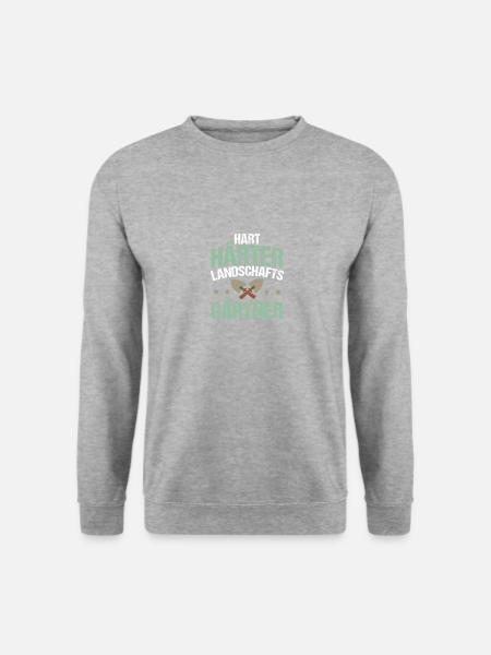Hart Härter Landschaftsgärtner Herren Gartenbau - Unisex Pullover - Weißgrau meliert