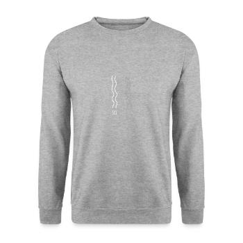 Skiing Funny Après Ski party - Unisex Sweatshirt - salt & pepper - Front - Alina (178cm) & Michal (187cm)