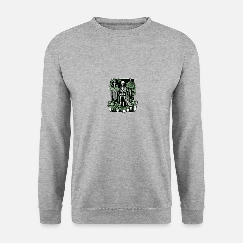 Macrame and plants - Unisex Sweatshirt - salt & pepper