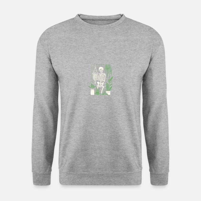 Macrame and plants - Unisex Sweatshirt - salt & pepper
