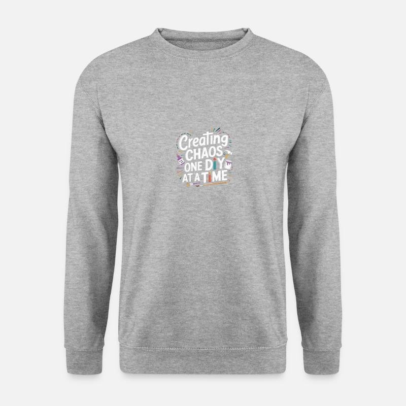 Cool Diy Königin Der Diy-basteleien - Unisex Pullover - Weißgrau meliert