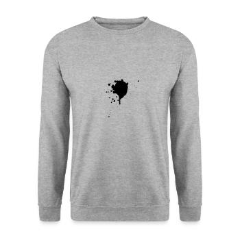 Éclaboussures de couleur - Sweat-shirt Unisexe - gris chiné - Devant - Alina (178cm) & Michal (187cm)