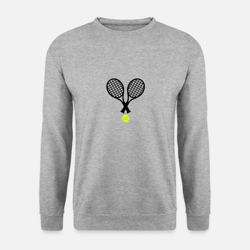 Tennis - Unisex Pullover - Weißgrau meliert