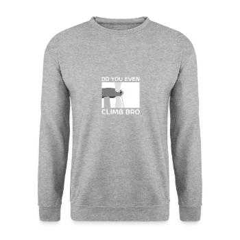 Éolienne protection du climat Transition énergétique Protection de l’environnement - Sweat-shirt Unisexe - gris chiné - Devant - Alina (178cm) & Michal (187cm)