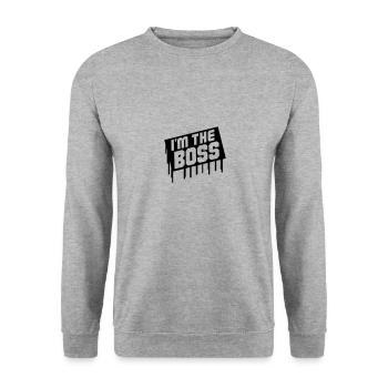 dans le patron 1 - Sweat-shirt Unisexe - gris chiné - Devant - Alina (178cm) & Michal (187cm)
