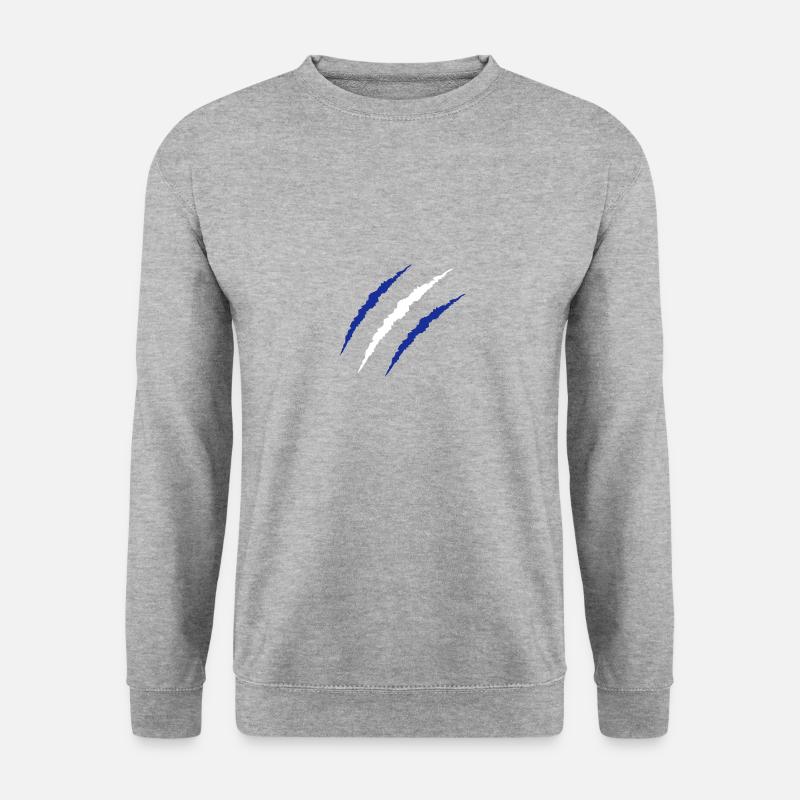 krallen finnland - Unisex Pullover - Weißgrau meliert