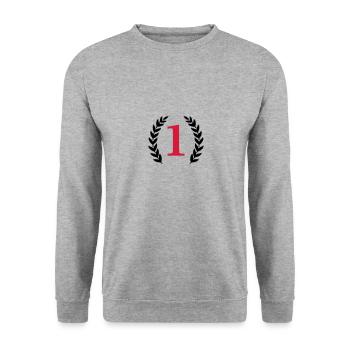 1 - Sweat-shirt Unisexe - gris chiné - Devant - Alina (178cm) & Michal (187cm)