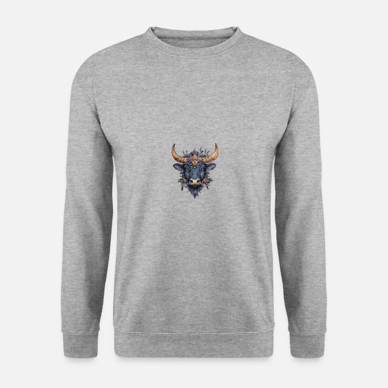 Bulle Bunt - Unisex Pullover - Weißgrau meliert