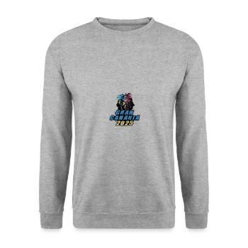 Gran Canaria 2025 Holiday Palm Trees Colorful - Unisex Sweatshirt - salt & pepper - Front - Alina (178cm) & Michal (187cm)