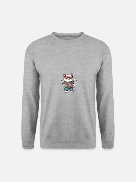 Cat Comic Holiday - Unisex Sweatshirt - salt & pepper