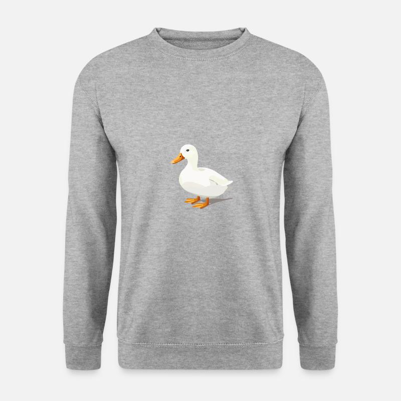 Duck Cute White - Unisex Sweatshirt - salt & pepper