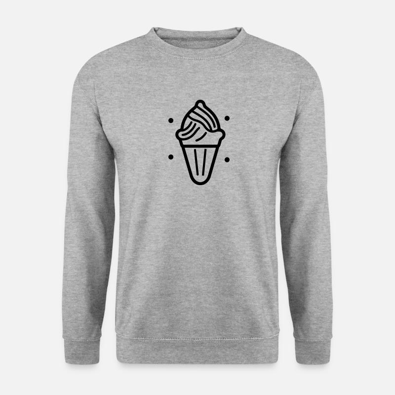 Eis - Unisex Pullover - Weißgrau meliert