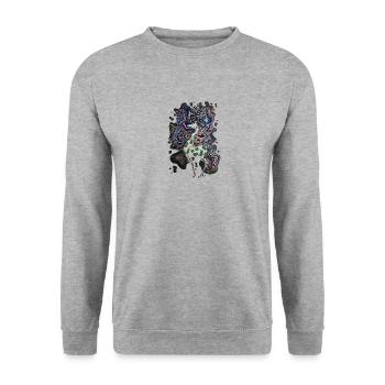 Think Curvy! - Unisex Sweatshirt - salt & pepper - Front - Alina (178cm) & Michal (187cm)